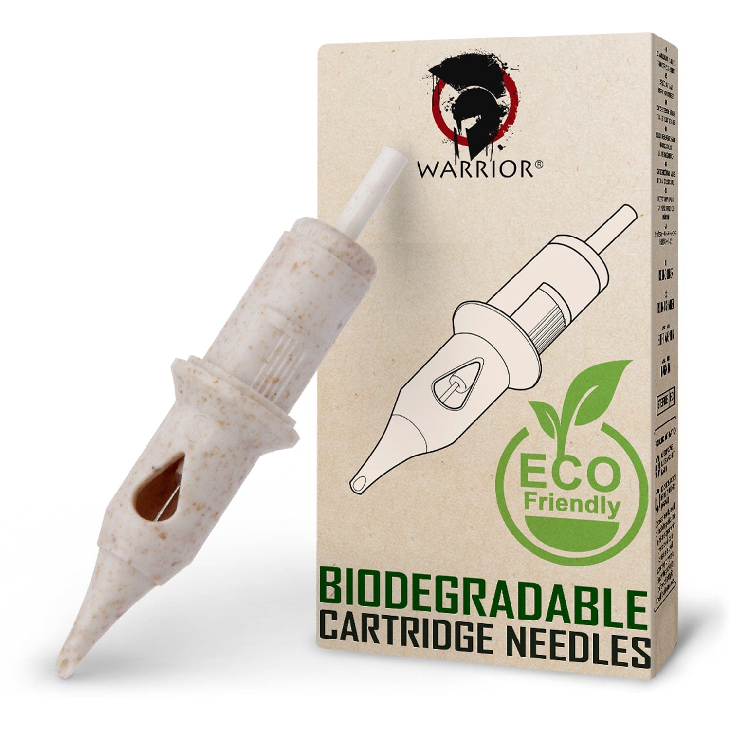 Warrior Biodegradable Cartucce Per Tatuaggio Round Shader- 1 Pezzo Singolo