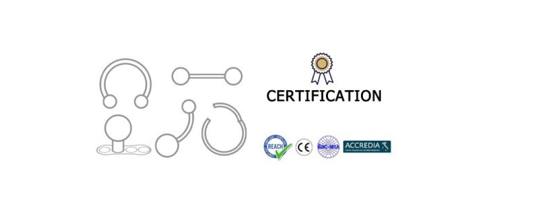 Certificazione di Piercing in Acciaio