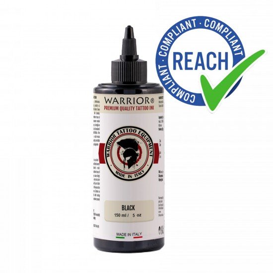 WARRIOR Inchiostro per Tatuaggi Pigmento Nero 150 ml