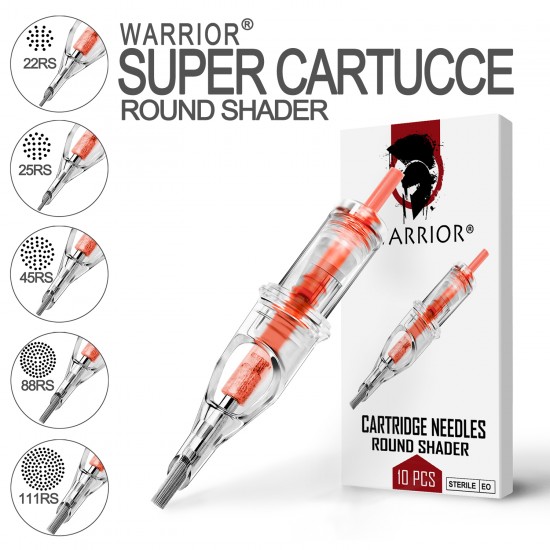 Double Space Round Shader Tattoo Needle Cartridges - 0.25mm
