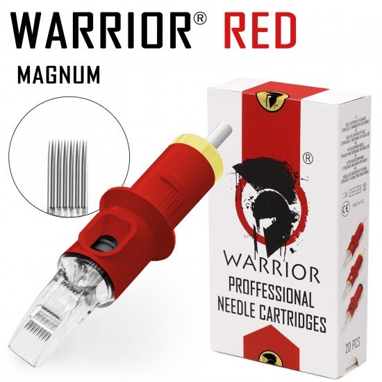 WARRIOR Red Cartucce Per Tatuaggio Magnum M1