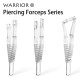 T-PA10-1 Pinze sterili monouso per piercing plastica Warrior pliers Triangolare Aperto - 50 pz