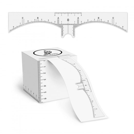 Disposable Facial Ruler for PMU Eyebrows - 50pcs