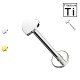 PWC-057 Piercing Labret in Titanio a Forma di Cuore e con Filettatura Interna